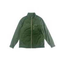 코오롱 엘로드 남성 패치 포켓 풀집업 자켓 카키 반하이넥 가슴 플랩 스포티 메탈 점퍼 NMUAA20102KHX