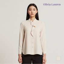 올리비아로렌 올리비아로렌 네크 훌 디테일 블라우스_VOCNLWF7411