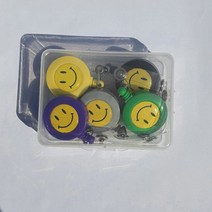 스마일 릴홀더 명찰고리 5p 사원증고리, 단품