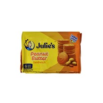 말레이시아 줄리스 땅콩 피넛 샌드위치 크래커 180g 2봉, 줄리스 땅콩 샌드크래커 180g 2봉