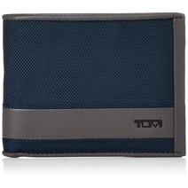 [투미] 접이식 지갑 공식 정품 ALPHA SLG 글로벌 더블 빌 폴드 남성 네이비
