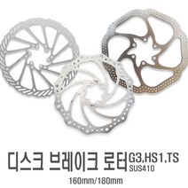 락모터스 자전거 디스크 브레이크 로터 6홀 160mm 180mm 센터락 센터라인 부품 용품, (1번)G3160(낱개1개)