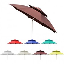 캠핑공작소 초대형각도기 피크닉파라솔 우산형그늘막, 레드(인기 7월물량확보), 팔각 꺾임 특대형