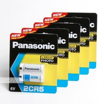 파나소닉 리듐배터리 [2CR5] 6V 1300mAh 1알 건전지, 1개, 파나소닉 [2CR5] 6V 1300mAh 5알