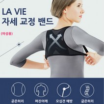 퀸즈앤킹스 여성전용 라비 어깨교정밴드 자세교정밴드 굽은등교정기, M사이즈