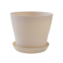 플라스틱화분 토분 화분 미니 플라스틱 식물 발코니 정원 가든, L 1000ML, 베이지