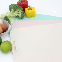 올리오 국산 위생 칼집 안나는 TPU 주방 도마세트 2종 대1개+중1개, 민트L+핑크M