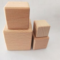 나무판 원목 재단 판재 얇은 합판 목자재 미완성 빈 사각형 나무 블록 큐브 그림 및 장식 퍼즐 만들기, 01 Fillet angle_03 2pcs 3cm