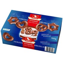 바이스 헤르젠 스타 프레첼 홀 밀크 초콜릿 500g Weiss Herzen Star Pretzels Whole Milk