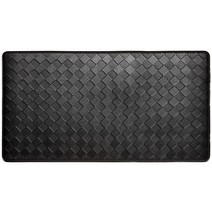 Home Dynamix Trenton Solace 전통적인 다이아몬드 텍스처 주방 매트 세이지 43.2cm x 81.3cm(17x32인치), 17 x 39, Black