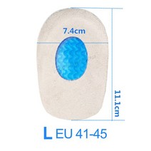 하프 인솔 풋 케어 족저근막염 아킬레스 건염 뒤꿈치 박차 패드 통증 완화 플란넬 마사지 인, 2.L EU 4145