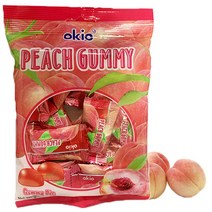 코쿤 오키오 복숭아 구미 80g 수입 피치 젤리 아이들 간식, 12개