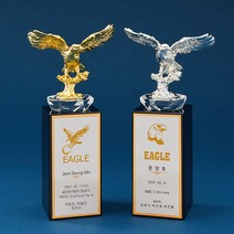 좋은상패 순금판 이글트로피 싱글패 홀인원패 골프트로피 JE46, 실버