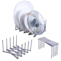 접이식 접시정리대 프라이팬 쟁반 도마 꽂이 스테인리스, 상세페이지 참조, 상세페이지 참조