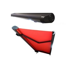 수동 어닝 캐노피 테라스 그늘막 카페 발코니 썬가드, 개폐식 천막 - 그레이 컬러