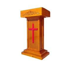 강대상 테이블 연설대 단상 기독교 연단 예배상, 오렌지60x40x109(일반)