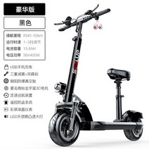 전동킥보드 전기스쿠터 2 륜 소형차 미니 성인용 배터리 접이식, 48V, 1-36v 블랙Chaoyang 튜브리스 타이어Nati