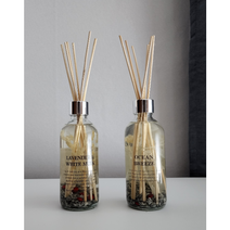 드라이 플라워 디퓨저 LAVENDER&WHITE MUSK OCEAN BREEZE 약 220ml, 라벤더&화이트머스크
