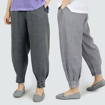 [조선클로젯] 2731 여름 공용 마 밴딩바지 생활한복 개량한복