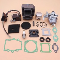 제초기 충전식예초기 40mm 실린더 피스톤 카뷰레터 점화 코일 키트 로빈 NB411 CG411 에어 필터 엘리먼트, 한개옵션0