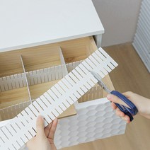 ZIPAN DIY 재단형 서랍 칸막이 47x7cm 4개입 옷장 화장대 속옷정리, 핑크(47x7cm) 4개입