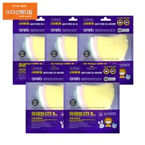아레브 스마트웰 숨쉬기 편한 2D 새부리형 초소형 5매입 x 5개 혼합색상