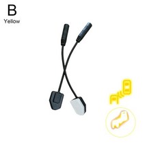 자동차 후방감지기 센서 자동차 사각 지대 모니터링 시스템 bsd 렌즈 라이트 led 표시기 알람 레이더 안전 드라이브 초음파 센서 후면 크로스 trafficalert, 노란색, Yellow
