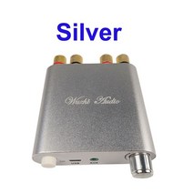 2*100W 전력 오디오 증폭기 보드 블루투스 5.0 TPA3116D2 디지털 스테레오 HIFI USB AMPLIFICADOR 홈 시어터 미니 앰프, Silver, 01 Silver