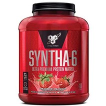 BSN 신타6 프로틴 Strawberry 5.0파운드 단백질보충제, 1개, 기본
