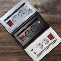 삼일공 삼일공_미드 빌트인 가구매입 USB 랜포트 슬라이드콘센트 2구, B_미드_슬라이드usb콘센트 2구/블랙_FP-PW201B