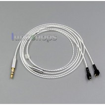 Etymotic ER4B ER4PT ER6I LN006193 용 3.5mm 밸런스드 퓨어 실버 도금 이어폰 케이블, 02 3.5mm