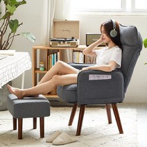 1인용쇼파 모유 수유의자 편안한 3단조절 스툴 집들이선물 출산선물 360도회전, 다크 그레이(스탠다드 모델)(로터리 모델)