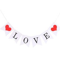 웨딩 가렌드 메리미 레터링 가랜드 2개 파티용품 크리스마스 겨울장식소품 어린이집, LOVE