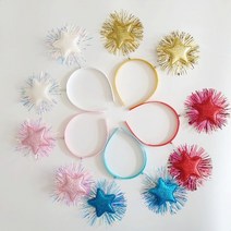 별 응원 동물 파티 놀이동산 생일 체육 노래방 머리띠, 레드