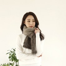 모비퍼 MBM-719 롱 밍크 니팅 목도리 폭스밍크 큐티 폭스
