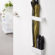 자석 부착 우산 지팡이 라켓 등산 스틱 꽂이 정리대 낚시대 골프채 수납함, 다크그레이