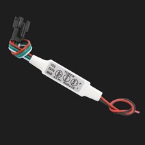삼항LED 12V용 블랙튜브 네오픽셀 스노우펄 RGB LED, 네오픽셀전용 유선컨트롤러