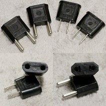 국산 110v 220v 돼지코 변환 어댑터 여행용 아답터 2P, 02. 220V 반대 어댑터 (둥근형)