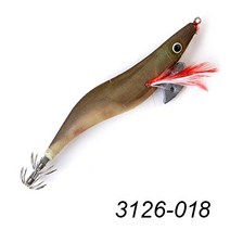 무늬오징어피규어 낚시 도구 액세서리 낚시미끼 낚시 루어 지그 싱커 2 #2.5 #3 # 오징어 후크 바다 낙지, 18 3126-018_04 2.5