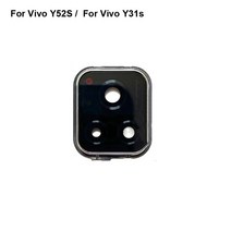 카메라렌즈 호환 컨버터 카메라용품Vivo Y52S 용 후면 카메라 유리 렌즈 + 커버 원형 하우징 부품 교체 테, 01 For Vivo Y31s