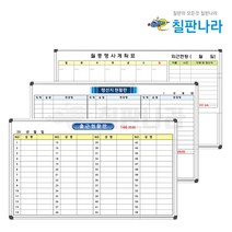 근무현황판 1500x900 외근현황판 월중행사표 주문제작, 2번, 자석