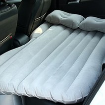 카니발 싼타페 캐스퍼 레이차박매트 차량용놀이방 바닥매트릭스 에어침대 eafc car air inflatable travel 유니버설 뒷좌석 다기능 소파 베개 야외 캠핑 125, 회색, 협력사