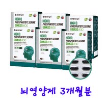 포스파티 딜세린 뇌영양제 포스파티딜세린 포스파딜세린 코스트코 엔젯오리진 수험생 직장인 머리 부모님 징코 인지력 기억력개선 선물세트 60캡슐, 1, 30캡슐 x 6개