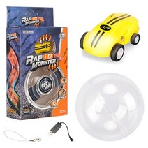 드리프트 오프로드 RC카 입문용 mini high speed rc car 360도 RC카, 노랑