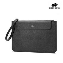 BISON DENIM 바이슨 데님 수제 가죽 손가방 파우치백 클러치백 N8272-1B