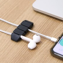 사무실책상 전선정리 부착식 케이블홀더 쇼핑몰창업 학생방 홈피시방 PC악세사리 원룸, 블랙