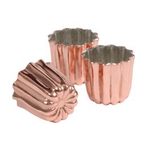 PATISSE 까눌레 틀 베이킹 모듈 구리 55mm 3개입