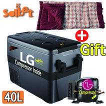[30주년기념 선물증정] 솔베이 몬스터 차량용 냉장고 냉동고 블랙New시리즈, 블랙 뉴 LG콤프레셔 40L(선물O)