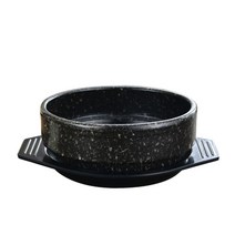 상업용 돌솥 세라믹 뚝배기 돼지국밥 창업 비빔밥, 마이판 스톤 냄비 6.5인치 프리 트레이