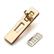 투버튼 사각뱅뱅이 잠금장식 62MM - 골드, 단품